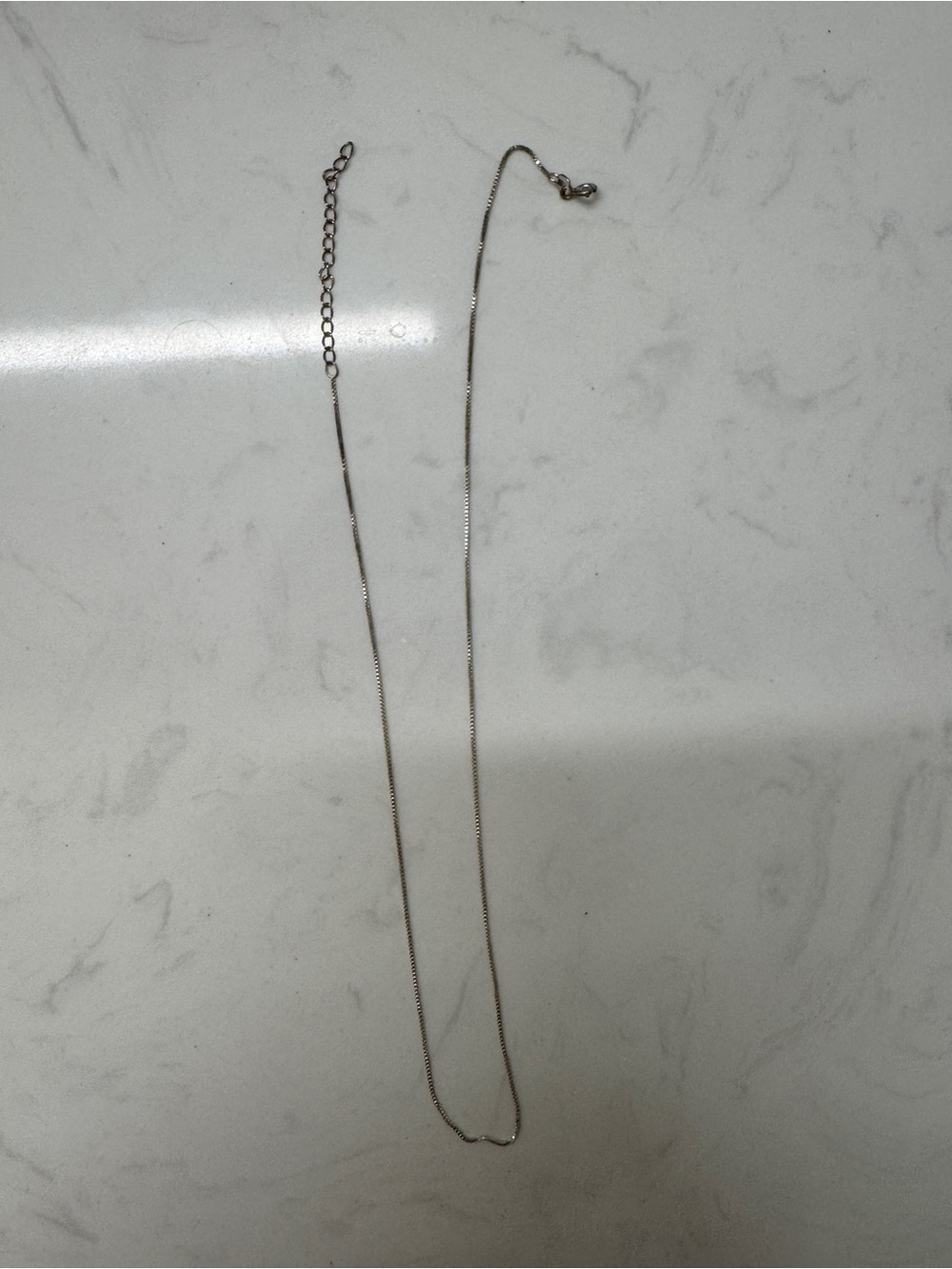 18 inch  Silver Chain Necklace